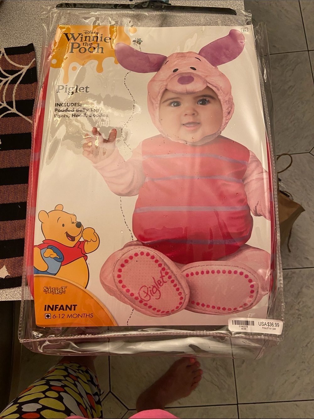 Disney Piglet Infant Costume - Pink and Purple